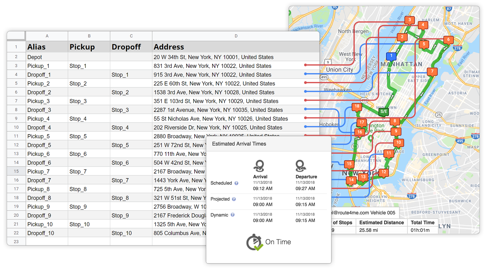 Pickup-Dropoff Optimization